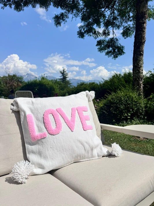 Housse de coussin à remplir "LOVE" - 50 cm x 50 cm